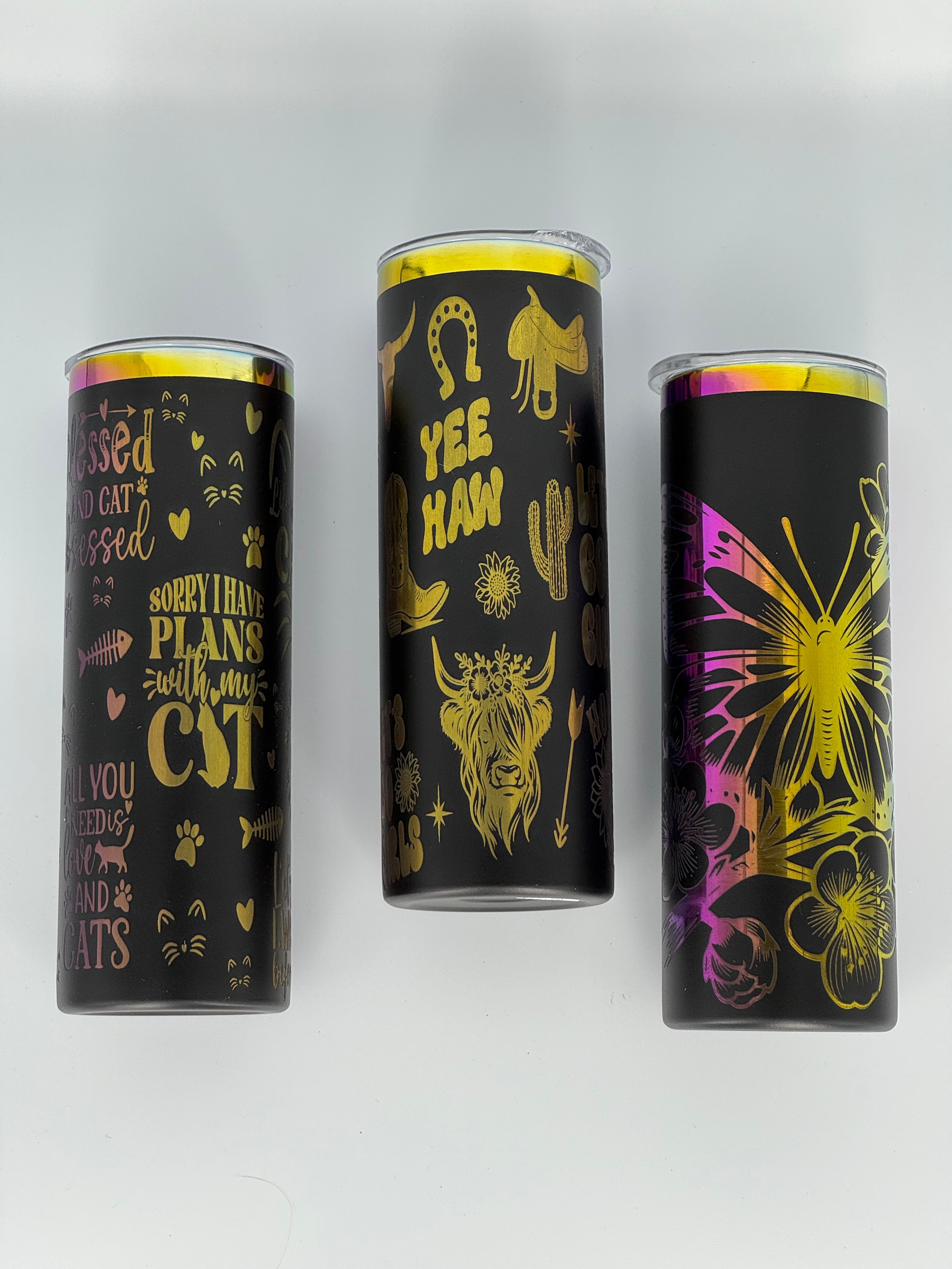 Laser Engraved Tumbler – Custom Design