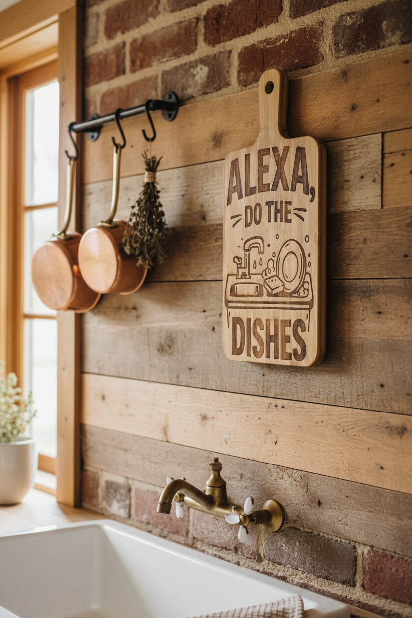 Laser Engraved Cutting Board – Custom Design