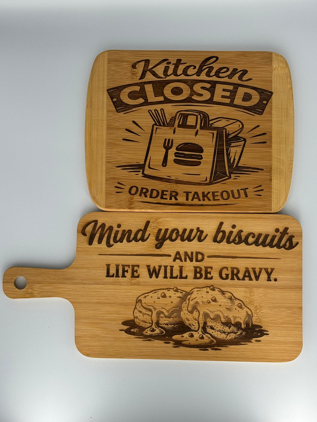 Custom laser engraved cutting board