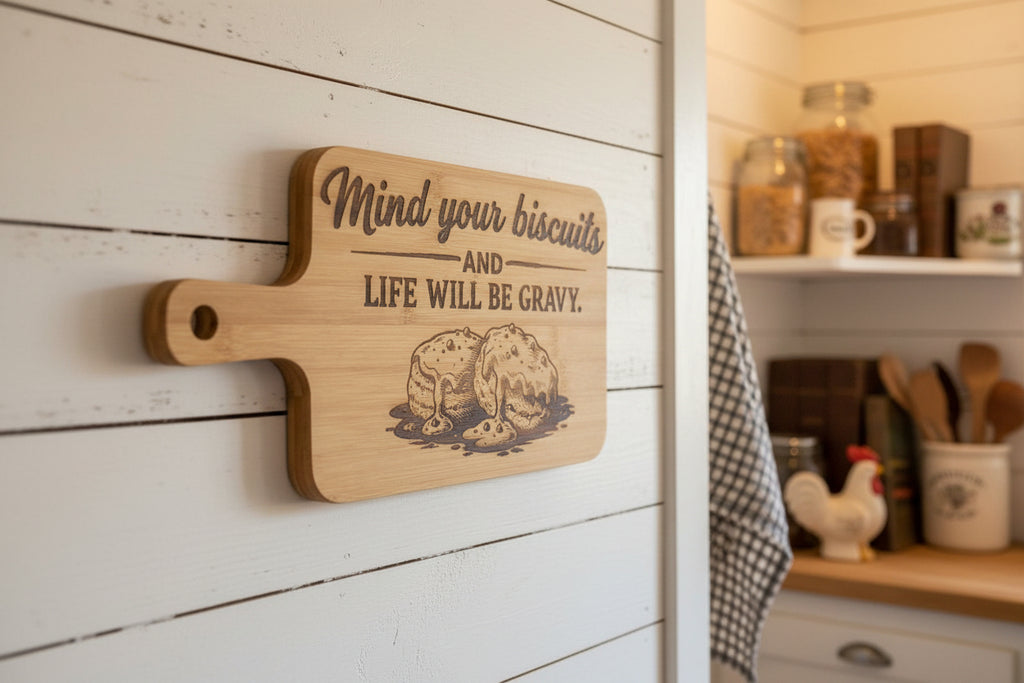 Laser Engraved Cutting Board – Custom Design